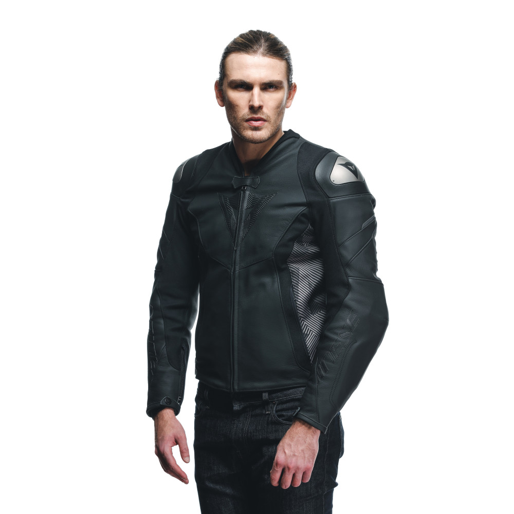 avro-5-leather-jacket-black-anthracite image number 4