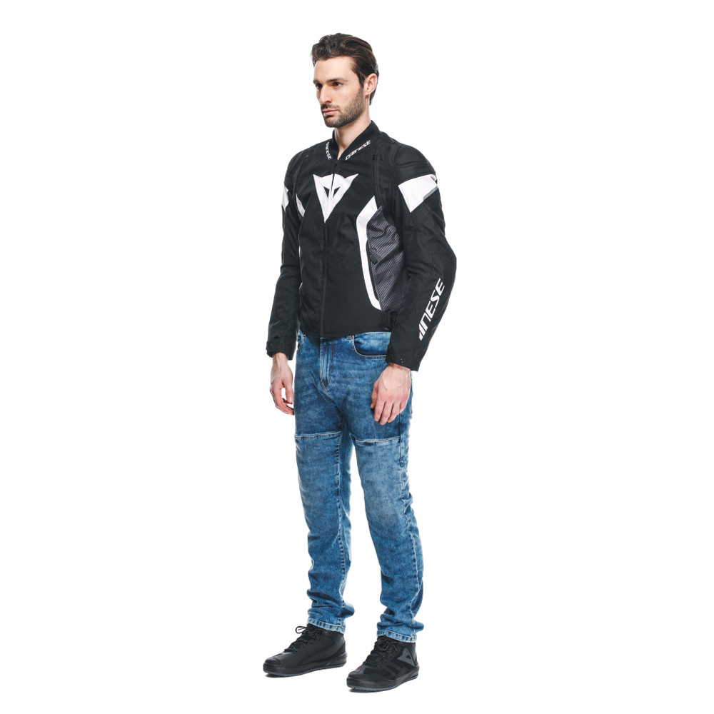 avro-5-tex-jacket-black-white-black image number 3