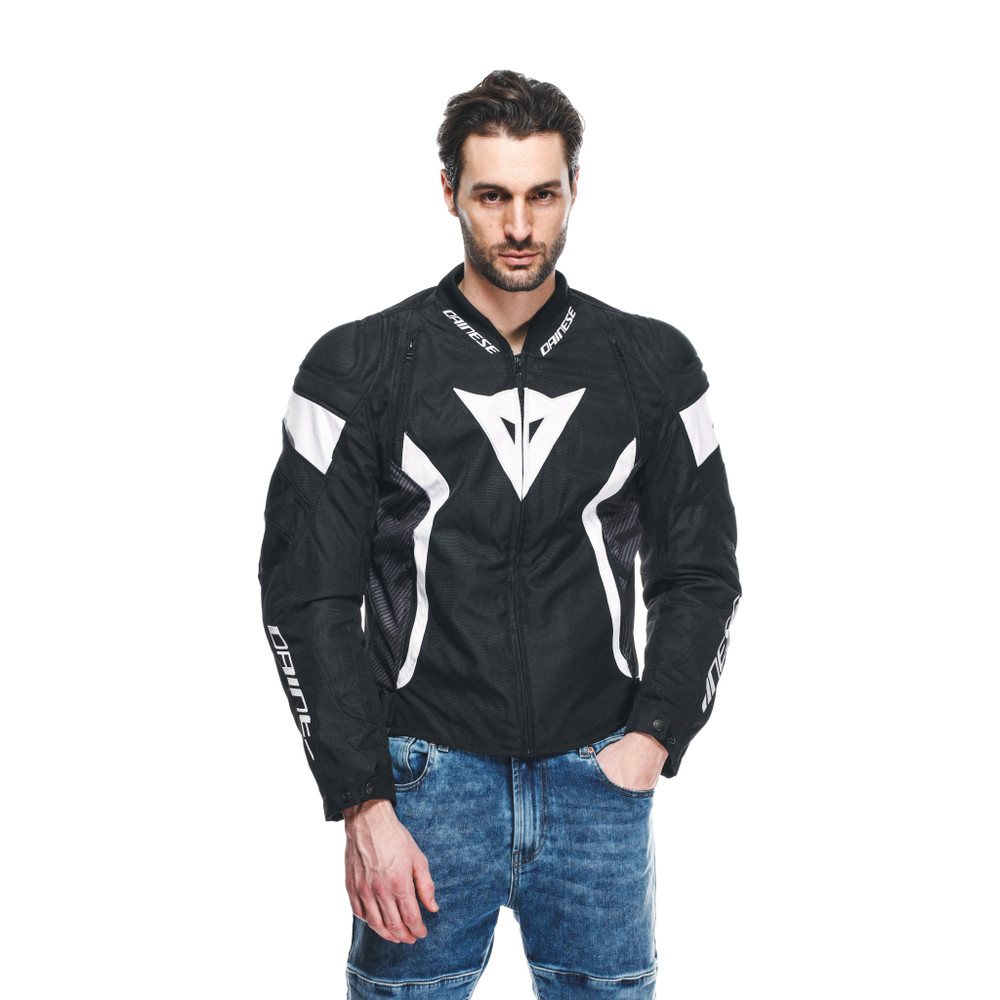 avro-5-tex-jacket-black-white-black image number 4