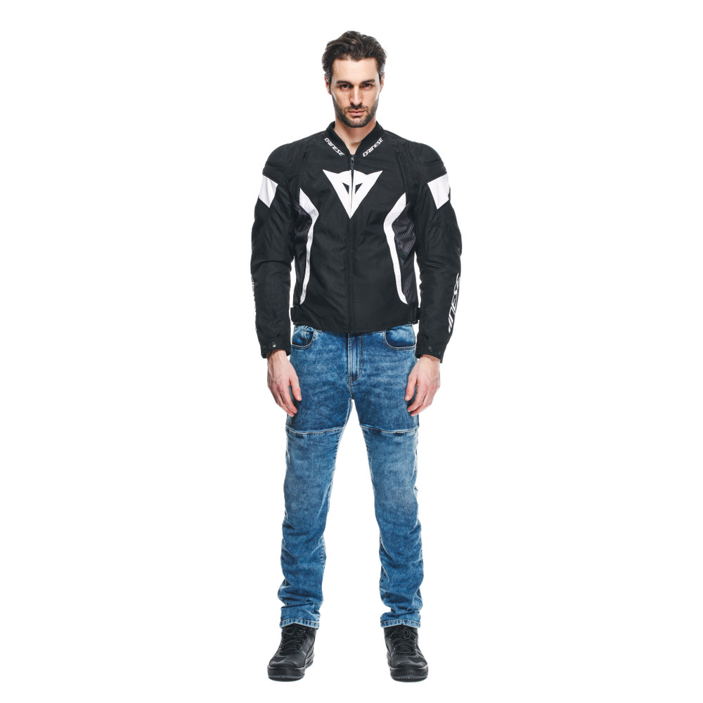 avro-5-tex-jacket-black-white-black image number 2