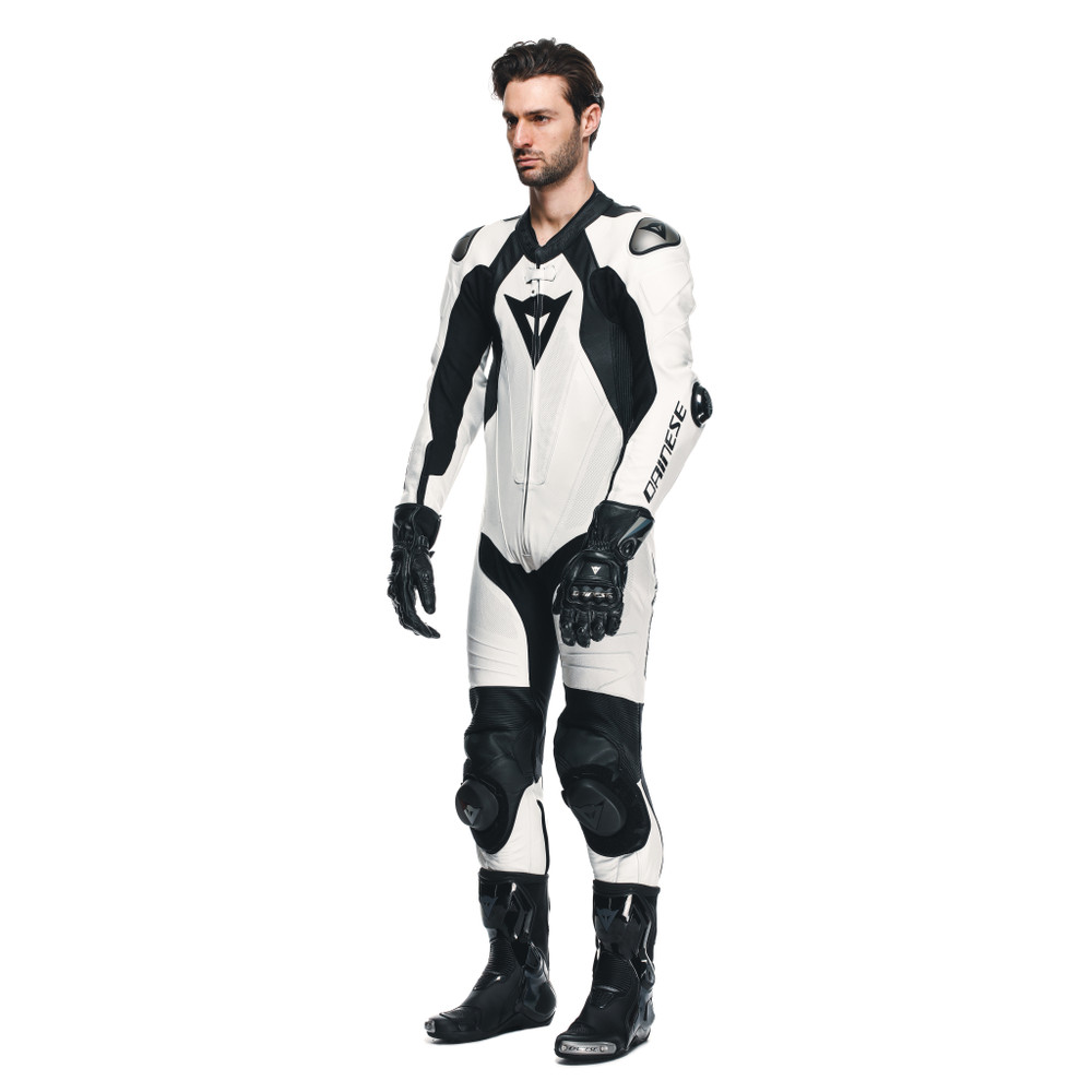 laguna-seca-5-1pc-leather-suit-perf-white-black image number 3