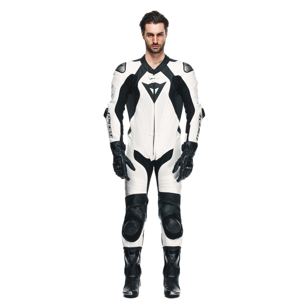 laguna-seca-5-1pc-leather-suit-perf-white-black image number 2