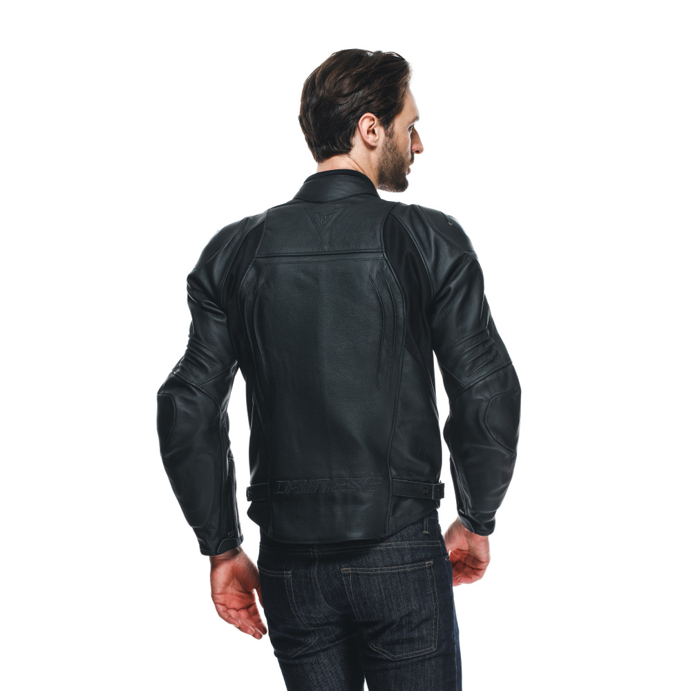 racing-4-leather-jacket-perf-black-black-black image number 6