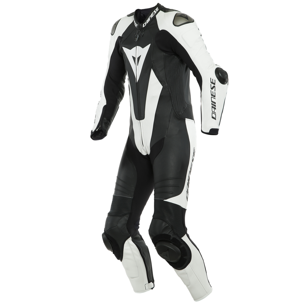 laguna-seca-5-1pc-leather-suit-perf-black-white image number 0