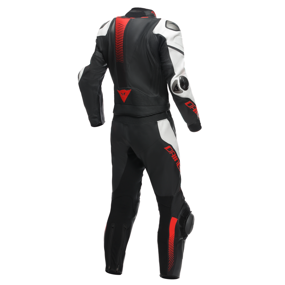 laguna-seca-5-2pcs-leather-suit-black-white-lava-red image number 1